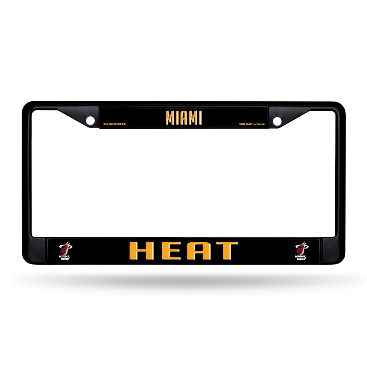 NBA Miami Heat Black Chrome License Plate Frame Fan Gear NBA Miami Heat