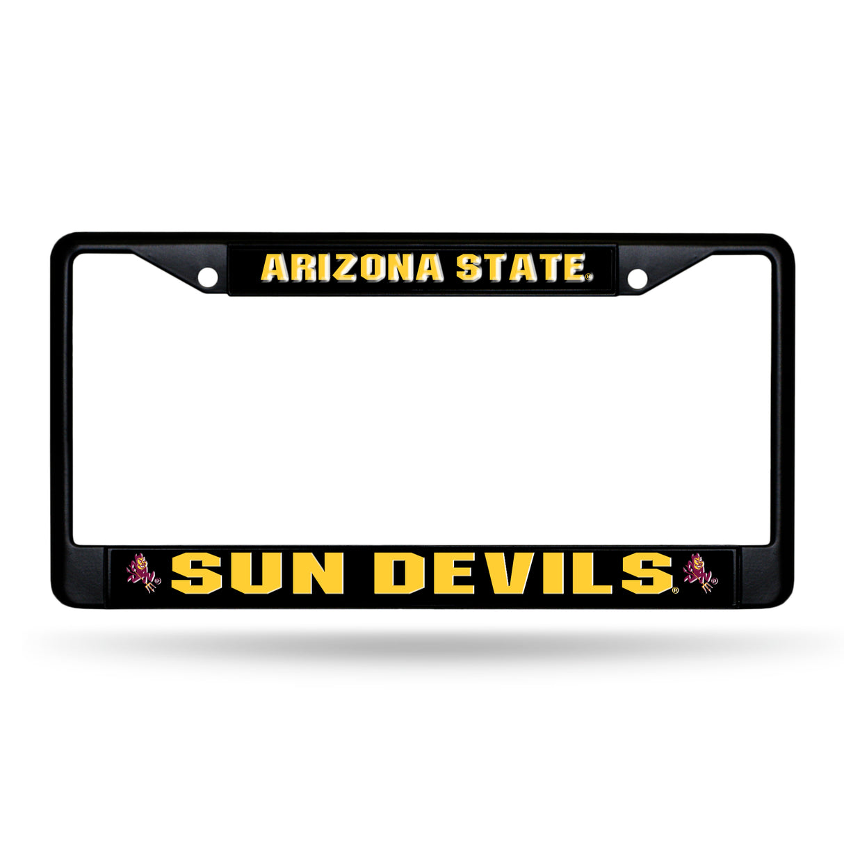 NCAA Arizona State Sun Devils - ASU Black Chrome License Plate Frame Fan Gear NCAA Arizona State Sun Devils