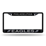 NFL Philadelphia Eagles Black Chrome License Plate Frame Fan Gear NFL Philadelphia Eagles