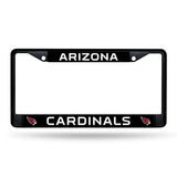 NFL Arizona Cardinals Black Chrome License Plate Frame Fan Gear NFL Arizona Cardinals