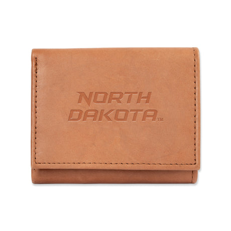 NCAA North Dakota Fighting Hawks Embossed Tri-Fold Wallet Fan Gear NCAA North Dakota Fighting Hawks