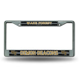NCAA Wake Forest Demon Deacons Chrome Glitter License Plate Frame Fan Gear NCAA Wake Forest Demon Deacons