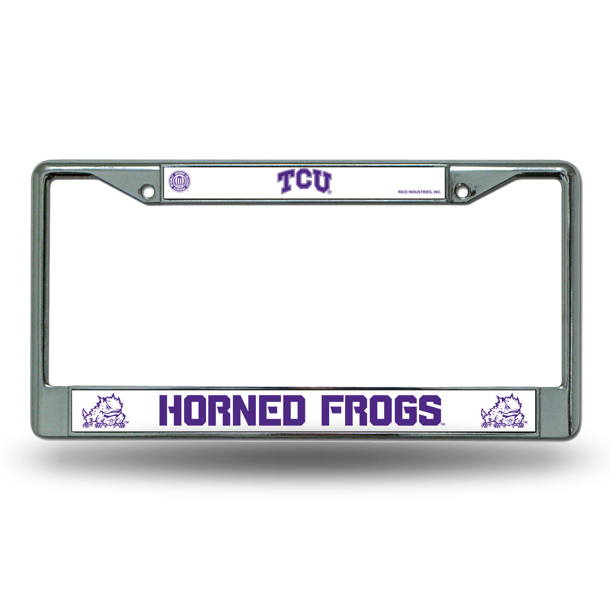 NCAA TCU Horned Frogs Chrome License Plate Frame Fan Gear NCAA TCU Horned Frogs