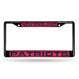NFL New England Patriots Laser Cut Chrome License Plate Frame Fan Gear NFL New England Patriots