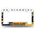 NCAA Wisconsin-Eau Claire Blugolds All Over Chrome Frame Fan Gear NCAA Wisconsin-Eau Claire Blugolds
