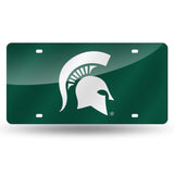 NCAA Michigan State Spartans Laser Cut Automobile Tag Fan Gear NCAA Michigan State Spartans