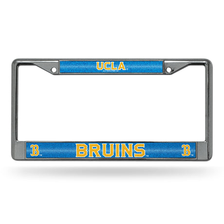NCAA UCLA Bruins Chrome Glitter License Plate Frame Fan Gear NCAA UCLA Bruins