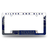 NCAA University of Nevada Reno Wolf Pack All Over Chrome Frame Fan Gear NCAA University of Nevada Reno Wolf Pack