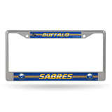 NHL Buffalo Sabres Chrome Glitter License Plate Frame Fan Gear NHL Buffalo Sabres