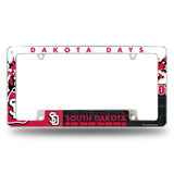 NCAA South Dakota Coyotes All Over Chrome Frame Fan Gear NCAA South Dakota Coyotes