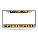 NCAA Missouri Tigers Laser Cut Chrome License Plate Frame Fan Gear NCAA Missouri Tigers