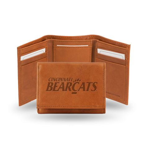 NCAA Cincinnati Bearcats Embossed Tri-Fold Wallet Fan Gear NCAA Cincinnati Bearcats