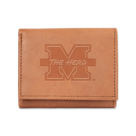 NCAA Marshall Thundering Herd Embossed Tri-Fold Wallet Fan Gear NCAA Marshall Thundering Herd