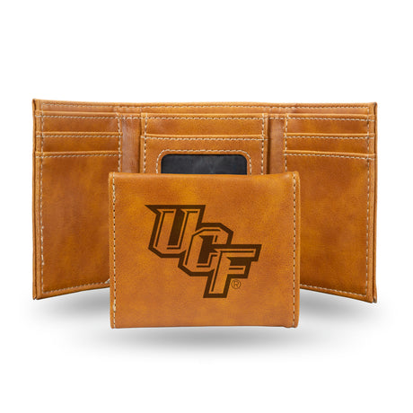 NCAA Central Florida Knights - UCF Laser Engraved Tri-Fold Wallet Fan Gear NCAA Central Florida Knights