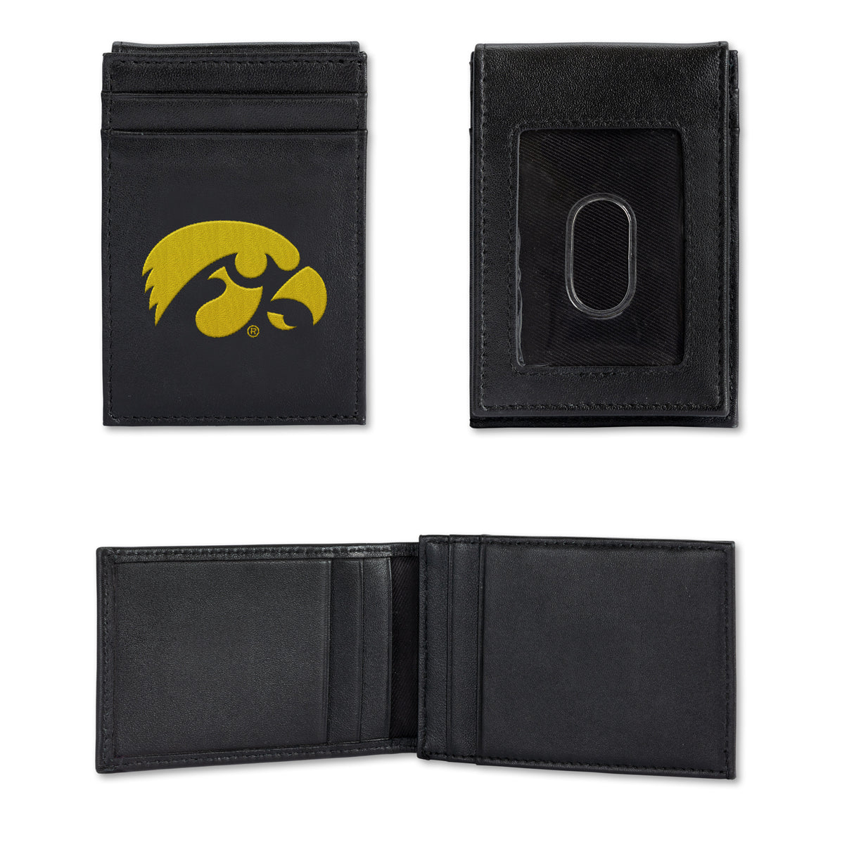 NCAA Iowa Hawkeyes Embroidered Front Pocket Wallet Fan Gear NCAA Iowa Hawkeyes
