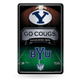 NCAA BYU Cougars Large Metal Sign Fan Gear NCAA BYU Cougars