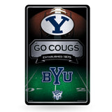 NCAA BYU Cougars Large Metal Sign Fan Gear NCAA BYU Cougars