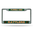 NCAA Florida A&M Rattlers - FAMU Chrome Glitter License Plate Frame Fan Gear NCAA Florida A&M Rattlers