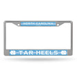 NCAA North Carolina Tar Heels Chrome Glitter License Plate Frame Fan Gear NCAA North Carolina Tar Heels