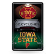 NCAA Iowa State Cyclones Large Metal Sign Fan Gear NCAA Iowa State Cyclones