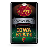 NCAA Iowa State Cyclones Large Metal Sign Fan Gear NCAA Iowa State Cyclones