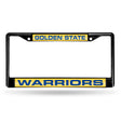NBA Golden State Warriors Laser Cut Chrome License Plate Frame Fan Gear NBA Golden State Warriors