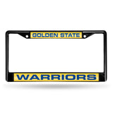 NBA Golden State Warriors Laser Cut Chrome License Plate Frame Fan Gear NBA Golden State Warriors