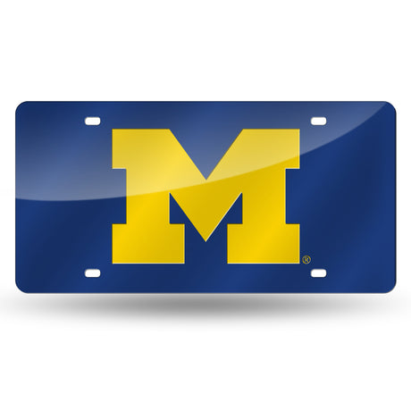NCAA Michigan Wolverines Laser Cut Automobile Tag Fan Gear NCAA Michigan Wolverines
