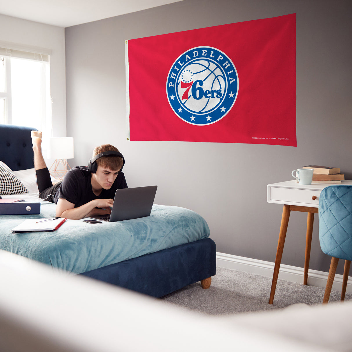 NBA Philadelphia 76ers 3x5 Banner Flag Fan Gear NBA Philadelphia 76ers