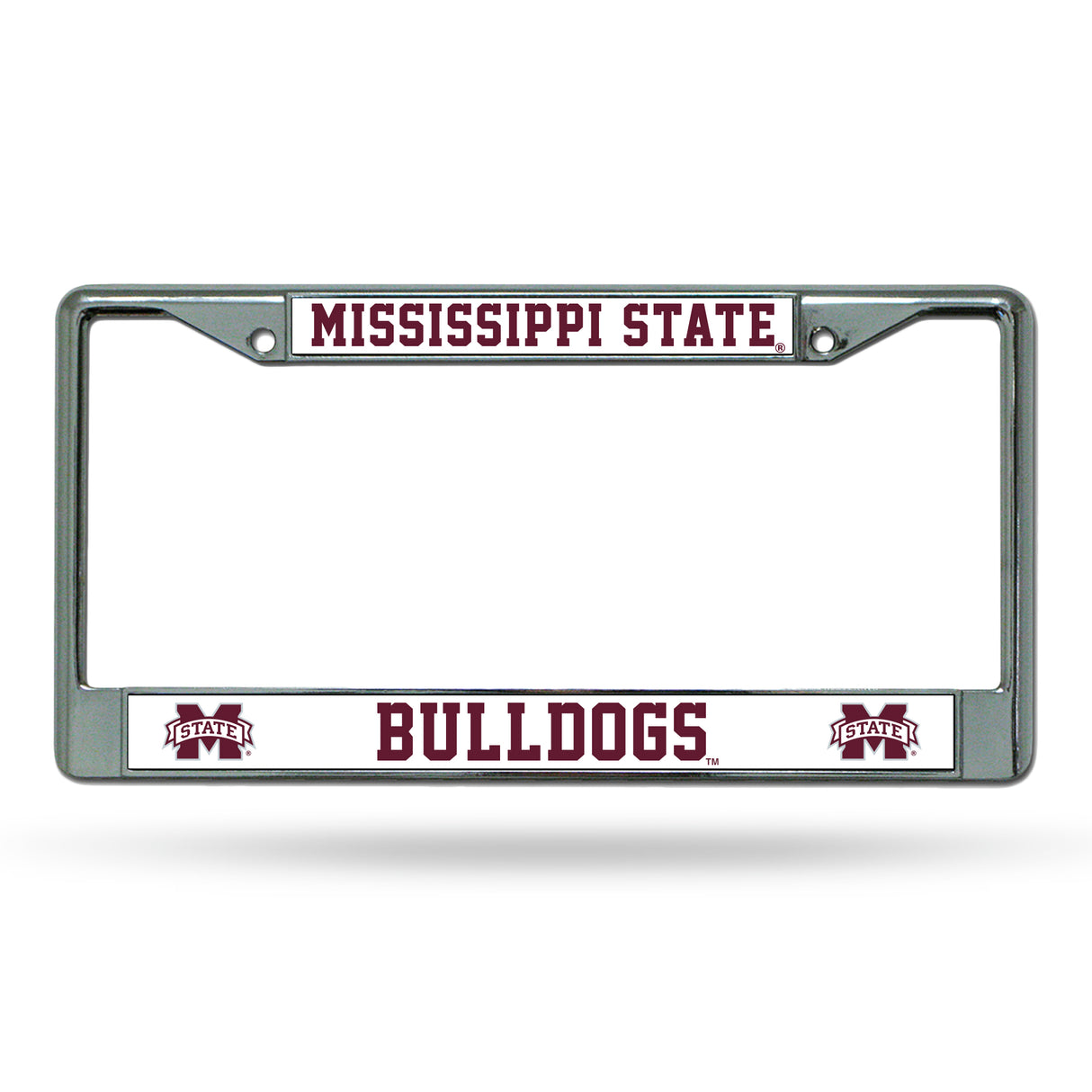 NCAA Mississippi State Bulldogs Chrome License Plate Frame Fan Gear NCAA Mississippi State Bulldogs
