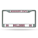 NCAA Mississippi State Bulldogs Chrome License Plate Frame Fan Gear NCAA Mississippi State Bulldogs