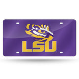 NCAA LSU Tigers Laser Cut Automobile Tag Fan Gear NCAA LSU Tigers