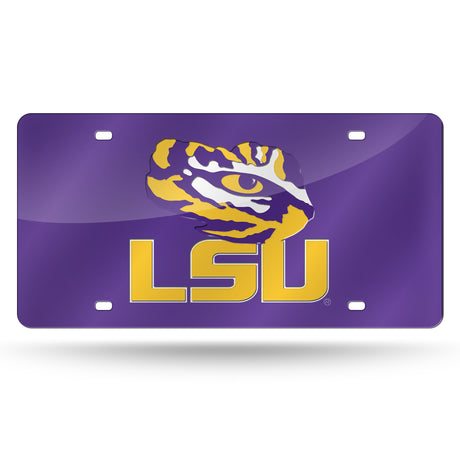 NCAA LSU Tigers Laser Cut Automobile Tag Fan Gear NCAA LSU Tigers
