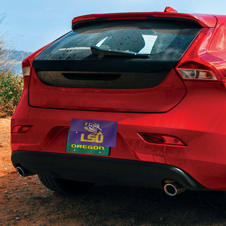 NCAA LSU Tigers Laser Cut Automobile Tag Fan Gear NCAA LSU Tigers