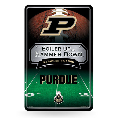 NCAA Purdue Boilermakers Large Metal Sign Fan Gear NCAA Purdue Boilermakers