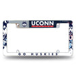 NCAA Connecticut Huskies - UCONN All Over Chrome Frame Fan Gear NCAA Connecticut Huskies