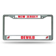 NHL New Jersey Devils License Frame Chrome Fan Gear NHL New Jersey Devils
