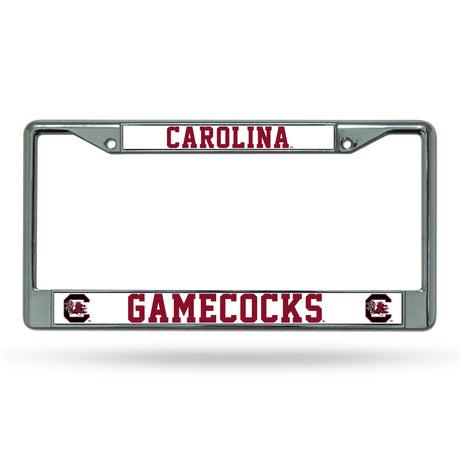 NCAA South Carolina Gamecocks License Frame Chrome Fan Gear NCAA South Carolina Gamecocks