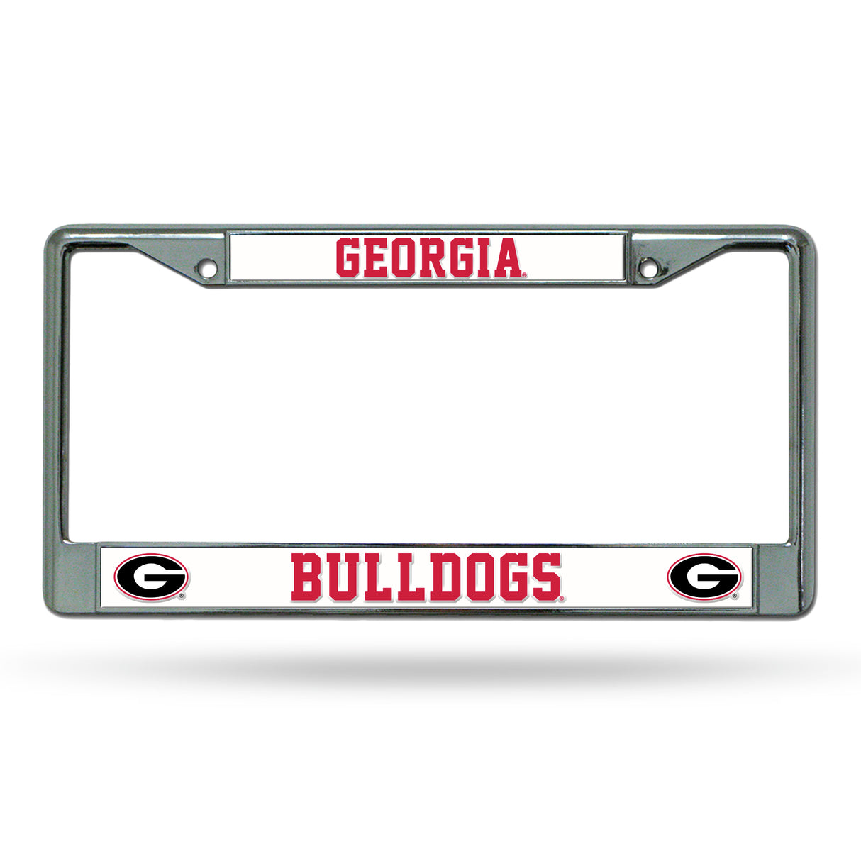 NCAA Georgia Bulldogs License Frame Chrome Fan Gear NCAA Georgia Bulldogs