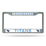 NFL Tennessee Titans License Frame Chrome Fan Gear NFL Tennessee Titans