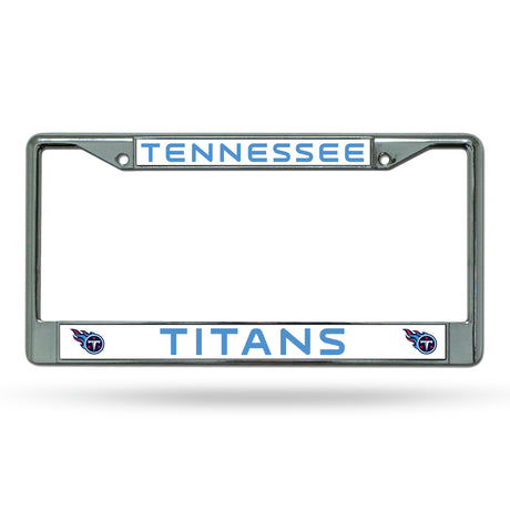 NFL Tennessee Titans License Frame Chrome Fan Gear NFL Tennessee Titans