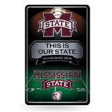 NCAA Mississippi State Bulldogs Large Metal Sign Fan Gear NCAA Mississippi State Bulldogs
