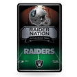 NFL Las Vegas Raiders Large Metal Sign Fan Gear NFL Las Vegas Raiders