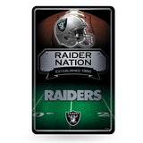 NFL Las Vegas Raiders Large Metal Sign Fan Gear NFL Las Vegas Raiders