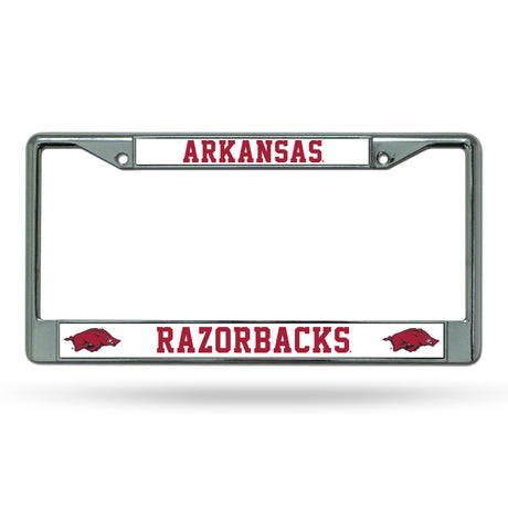 NCAA Arkansas Razorbacks License Frame Chrome Fan Gear NCAA Arkansas Razorbacks
