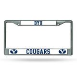 NCAA BYU Cougars License Frame Chrome Fan Gear NCAA BYU Cougars