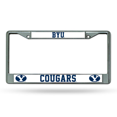 NCAA BYU Cougars License Frame Chrome Fan Gear NCAA BYU Cougars