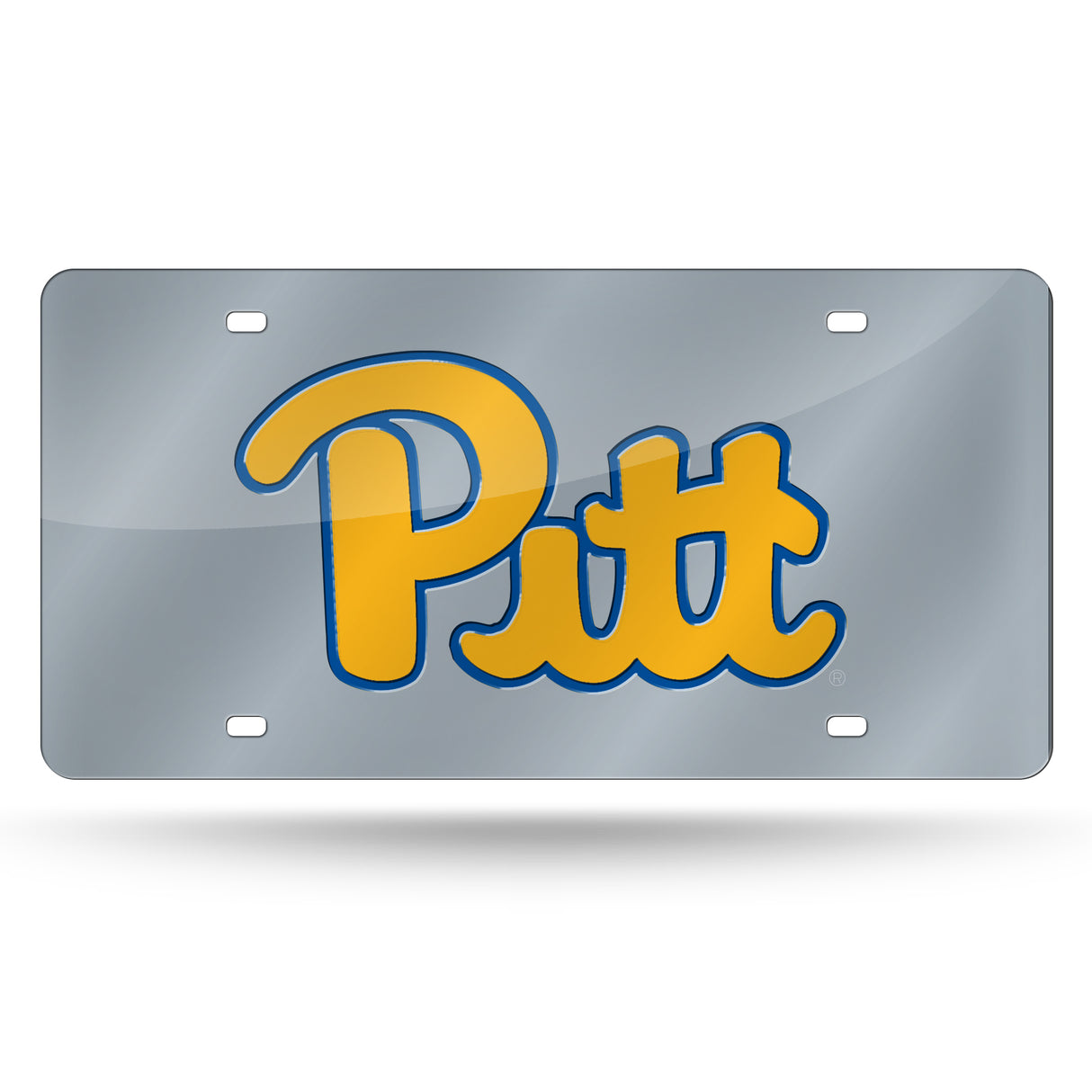 NCAA Pitt Panthers Laser Cut Tag Silver Packaged Fan Gear NCAA Pitt Panthers