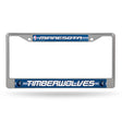 NBA Minnesota Timberwolves License Frame Chrome Glitter Fan Gear NBA Minnesota Timberwolves