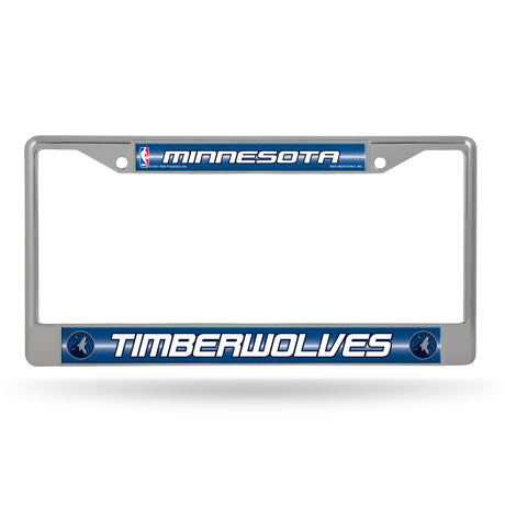 NBA Minnesota Timberwolves License Frame Chrome Glitter Fan Gear NBA Minnesota Timberwolves